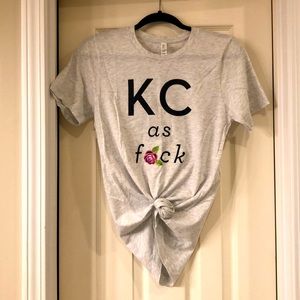 Kansas City KC AF tshirt tee women’s small